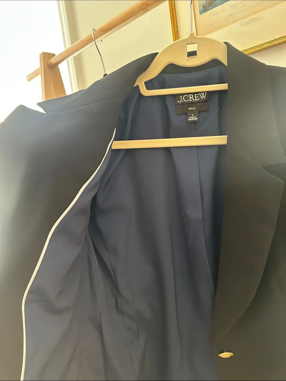 J. Crew Navy Lined Black Blazer - Willa